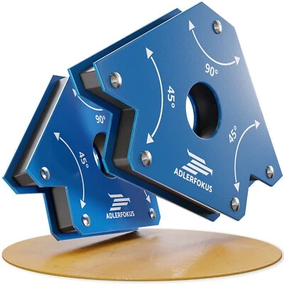 Adlerfokus 2x Schweißmagnet [45°, 90°, 135°] mit 11kg / 22kg / 34kg Haftkraft