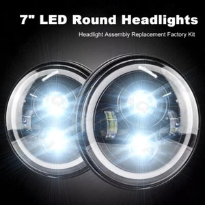 For Chevrolet Truck 1954-1957 3100 1956-1959 7Inch LED ROUND Headlights - Picture 1 of 11