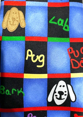 Corbata de seda para hombre Expressions Jimmy Fund I Love Dogs 60 larga 4 ancha Foto 1 de 4