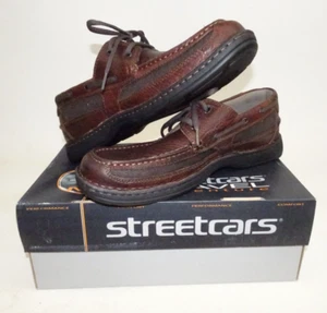 Scarpe stremcar My Travel da uomo 12 larghe Oxford casual portiere in pelle marrone - Foto 1 di 14