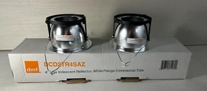 DMF Lighting Pack of (2), 4" Low Iridescent Reflector White Trim DCD2TR4SAZ - Picture 1 of 4