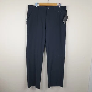 Oakley Take Pant Golf Trousers Mens W38 L34 Navy Blue Straight Stretch Classic - Picture 1 of 17