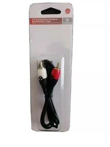 3-Foot 1/8" (3.5mm) Stereo Female to Dual RCA M Y-Adapter by RadioShack 4201353 - Picture 1 of 4