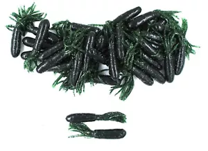(36) Mizmo 2.75" Teaser Tubes Watermelon Seed Bulk Bass Fishing Brand New - Picture 1 of 2