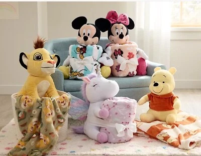 Disney 4 Kids плюшевый Винни-Пух + микро флисовое одеяло 2 шт набор 50 «X 70» новый - Изображение 1 из 3