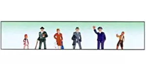 Model Power 6055 Set of 6 Standing Passenger Figures - Picture 1 of 3