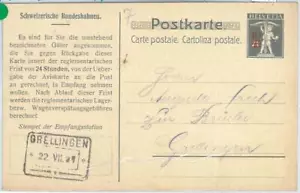 72051 - SUIZA - TARJETA OFICIAL DE PAPELERÍA POSTAL - TRENES ferrocarriles 1921 - Imagen 1 de 1
