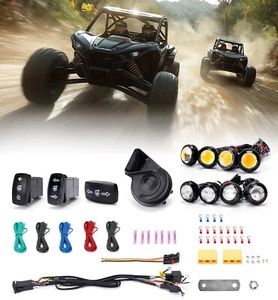 Plug and Play UTV ATV Turn Signal Horn Street Legal Kit For Polaris Can Am RZR - Picture 1 of 9