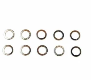 Copper Crush Washers-Honda Kawasaki Suzuki Yamaha Triumph Ducati Victory Indian - Picture 1 of 1