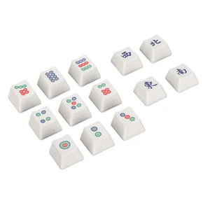 13 Pcs Gaming Keycaps 13 Key Personalized Chinese Style Mahjong Shape Cherry ZZ1 - Picture 1 of 12