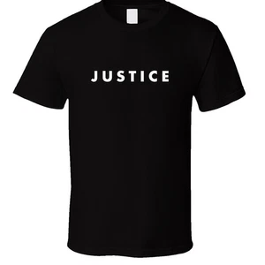 Justice USA Charlie Kirk Black T shirt tee America Trump - Picture 1 of 1