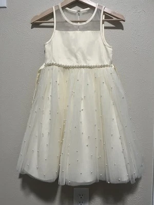 Cinderella Brand Pearl Accent Girl Tutu Dress Size 8 - Image 1 of 4
