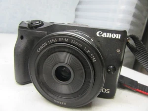 Canon EOS M3 24.2MP Mirrorless Camera + 22mm lens - Black, Excellent Condition - Picture 1 of 4