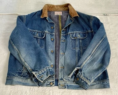 Vintage Lee Storm Rider Denim Jacket Size 52 R (XL)Blanket Lined - Image 1 of 4