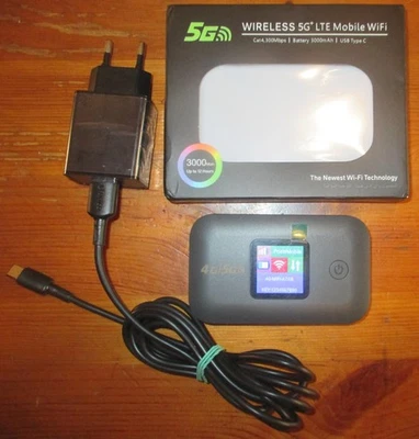 MODEM ROUTER WIFI PORTATILE SIM 4G+ MOBILE CON DISPLAY LED - Immagine 1 di 2