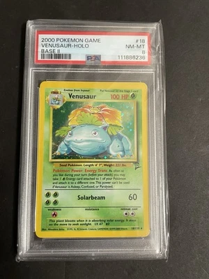 2000 Pokemon Game Base II 2 #18 Venusaur Holo PSA 8 NM-MINT - Image 1 of 2