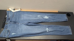 One 5 One Denim Jeans NEU Damengröße 16 W dehnbar dünn hoher Bund neu mit Etikett - Bild 1 von 10