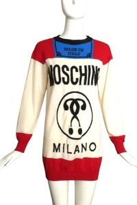 MOSCHINO COUTURE- 2016 Multi Color Cigarette Tunic Sweater, Size XS - Picture 1 of 7
