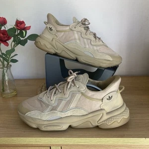 Men’s Adidas OzWeego Adipreme Beige/Stone Trainers Outstanding Condition Size 8 - Picture 1 of 16