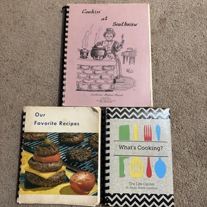 Bundle Of 3 Vintage - Modern Cookbooks c. 1978 To ‘14 NC Churches & Rescue Squad - Picture 1 of 15