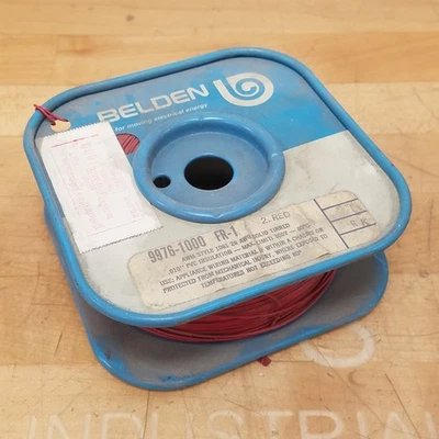 BELDEN 9976-1000 FR-1 Red, AWM Style 1061 26 AWG Solid Tinned - NEW - Image 1 of 4