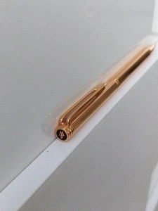 Luxueux Stylo Bille Waterman Gentleman Plaqué Or 18K Goldplated Ballpoint Pen - Afbeelding 1 van 9