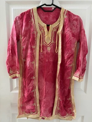 Vestido tradicional indio para niñas  Foto 1 de 4