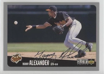 1996 Upper Deck Collector's Choice Silver Foil Signature Manny Alexander #53 - Image 1 of 2