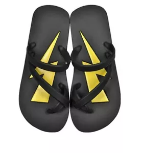 Neil Barrett Thunderbolt Flip Flop PBSA107 Black Yellow Size uk 5 eu 38 - Picture 1 of 8