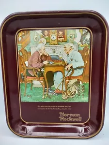 Norman Rockwell Metal Tray April Fools Day First Limited Edition Collector 13x10 - Picture 1 of 2