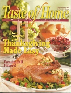 TASTE OF HOME OCT/NOV 2005 THANKSGIVING MADE EASY #1 COOKING  MAGAZINE - Picture 1 of 2