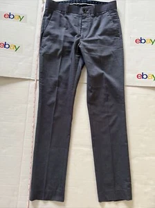 H&M Pants Mens 32 R Blue Slim Fit Flat Front Adult Casual Cotton 32x30 - Picture 1 of 5