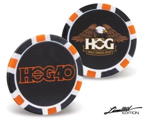 Harley-Davidson® Owners Group 40th Anniversary Poker Chip New in packaging HOG - Picture 1 of 6