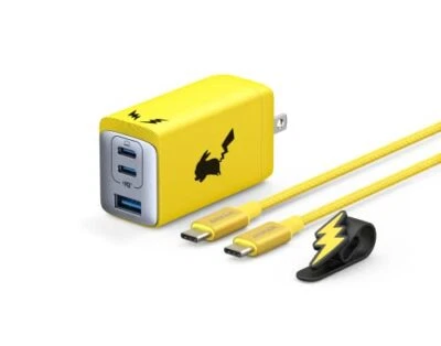 Anker Pokemon Pikachu Model 65W USB-A USB-C rapid charger Limited - Image 1 of 4