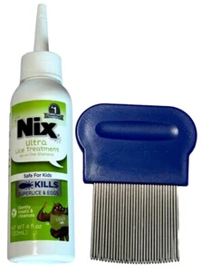 Nix 4 oz Ultra Lice Treatment All-In-One Shampoo with Lice Comb - Ex: 1/26 - Picture 1 of 9