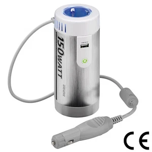 KFZ Spannungswandler DC 12V auf AC 230V Wechselrichter Auto Reise Adapter USB - Afbeelding 1 van 13