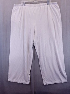 Celestial Dreams Damen 3X grau weiß gestreifte Caprihose weich Pyjama Nachtwäsche - Bild 1 von 19