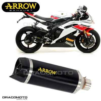 Exhaust YAMAHA YZF 600 R6 2016 ARROW ALU Black CC THUNDER - image 1 of 4