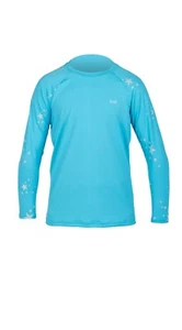 XCEL Girls Ocean Blue UV Protection Rushguard Sz 10 - Picture 1 of 2