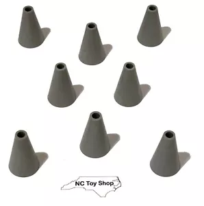 8 K'NEX Gray Cones Rare Specialty Standard Replacement Parts KNEX - Picture 1 of 4