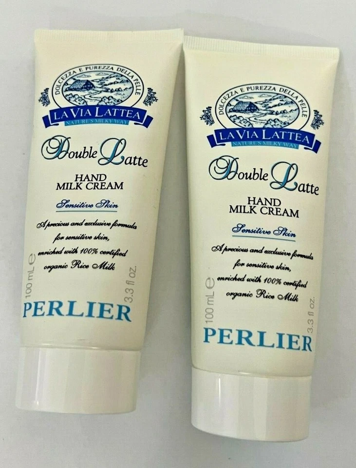 LOTE DE 2 CREMAS DE LECHE DE MANOS PERLIER LAVIA LATTEA DOBLE LATTEA 3,3 fl oz CADA UNA Foto 1 de 1