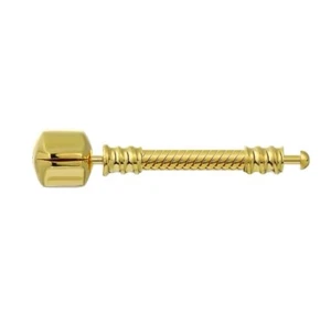 YELLOW GOLD UNIVERSAL EXTENDER FOR CHARM BRACELET WITH BARREL CLASP 1.4"/3.5 CM - Picture 1 of 8