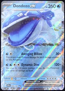 Juego de cartas coleccionables Pokémon Dondozo ex 066/182 2025 Destined Rivals doble raro - casi nuevo - Imagen 1 de 5