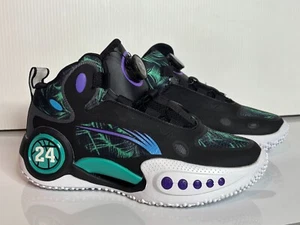 NEW SheIn Basketball Shoes Black Green Palm High Top Sneakers Men's 7, EU 40 - Picture 1 of 5