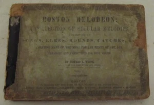 "The Boston Melodeon" by  Edward L. White - 1846 - HEAVILY WORN - Picture 1 of 11
