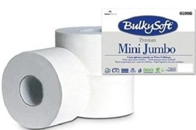 12 Rotoli Carta Mini Jumbo per Dispenser Pura Cellulosa Camper - Immagine 1 di 4