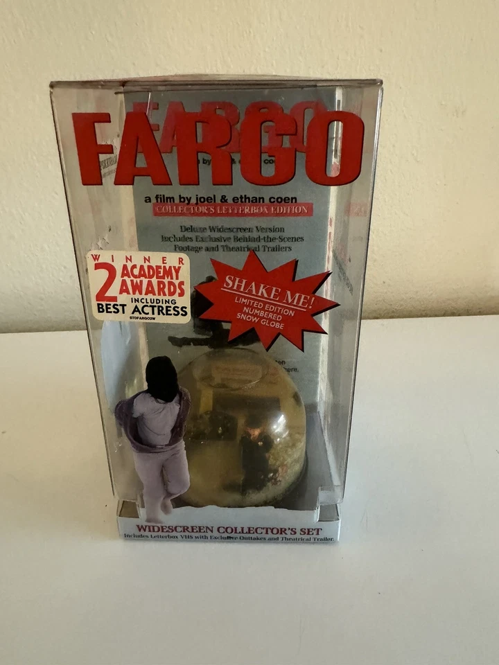 Fargo VHS Widescreen Collector's Set With Limited Edition Snow Globe 1997