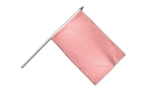 Einfarbig Pink Stockflagge Flaggen Fahnen Stockfahne 30x45cm - Bild 1 von 1