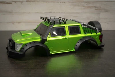 Rhino Jeep Wrangler RC Car Truck Body Shell New Bright 15" Green Crawler Hard - Image 1 of 4