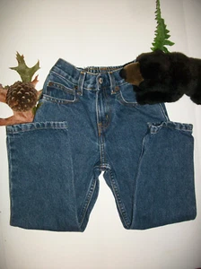 OLD NAVY Size 5 GIRLS Straight Leg Relaxed Jeans Elastic 1/2 Waist  - Picture 1 of 6